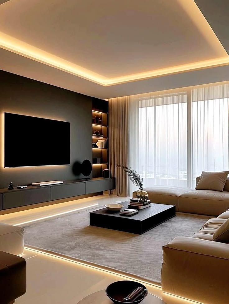 Sala de Estar com Estante